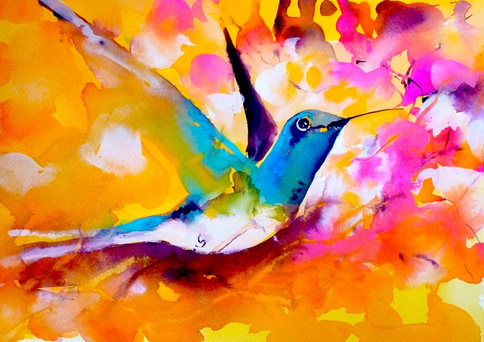 Janet Weight Reed - magical hummingbird