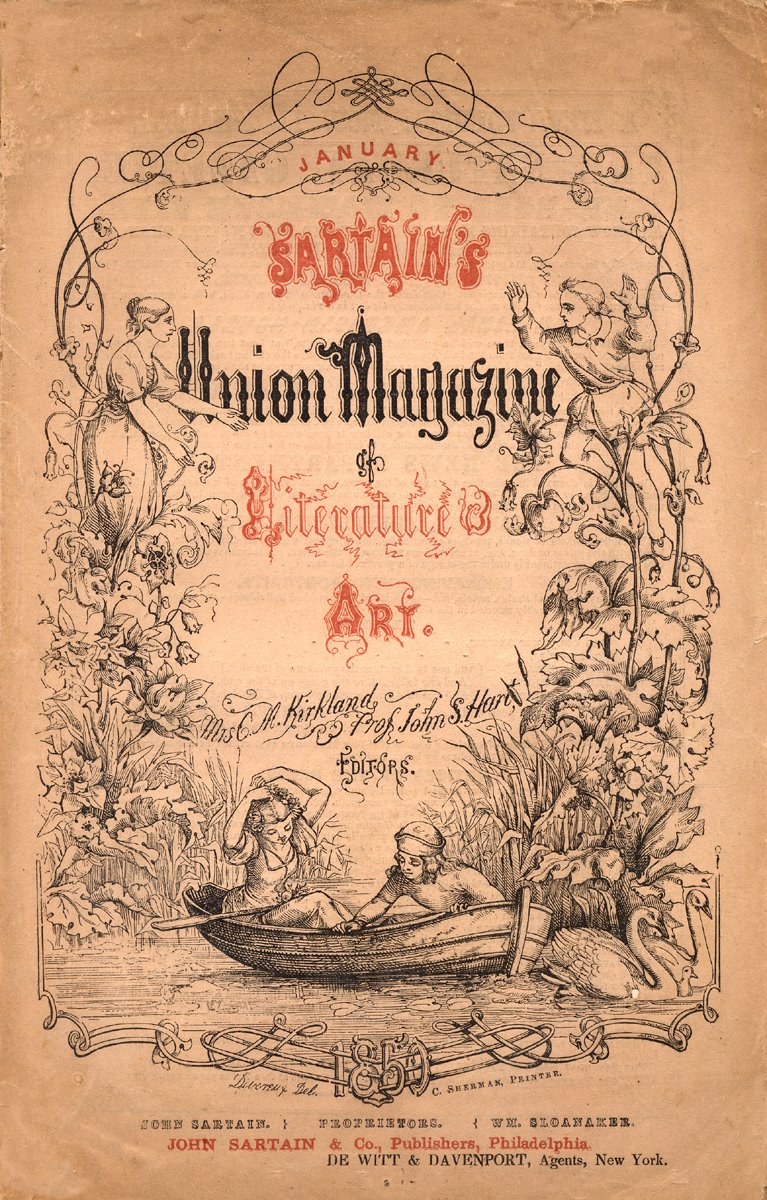 Cover of the January 1850 issue of Sartain's Union Magazine of Literature and Art