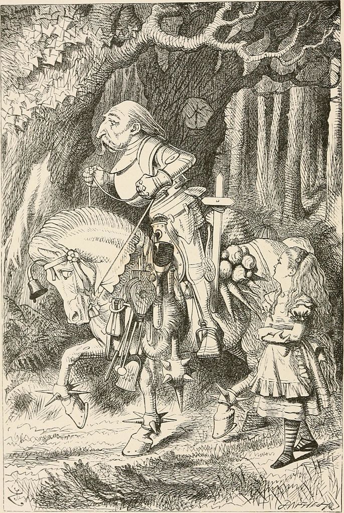 John Tenniel - The White Knight, In Through the Looking-Glass