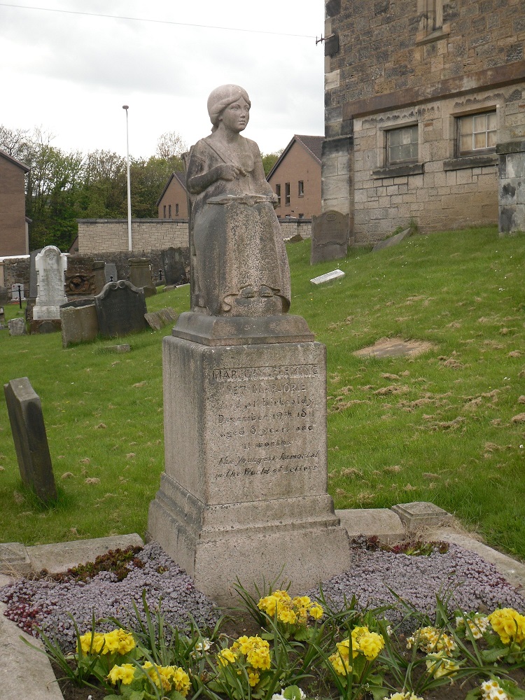 Statue of Marjory Fleming, Abbotshall Churchyard, Kirkcaldy