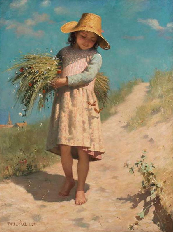Paul Peel - The young gleaner