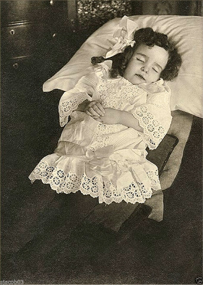 Photographie post-mortem de l'époque Victorienne