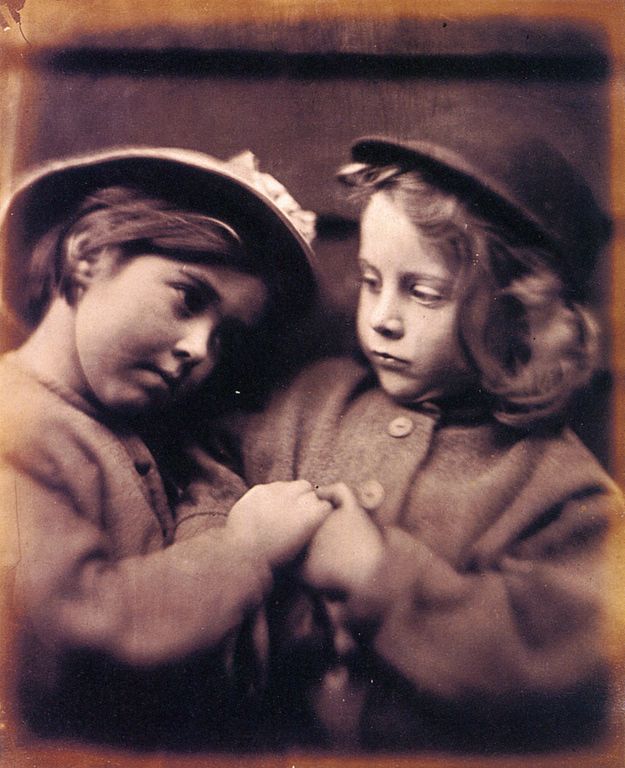Julia Margaret Cameron - Two Little Girls Wearing Hats