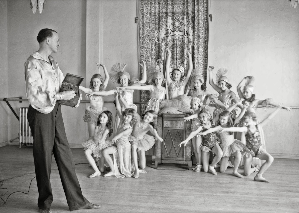 Dick Whittington - Children being taught at Ryan dancing academy, Southern California