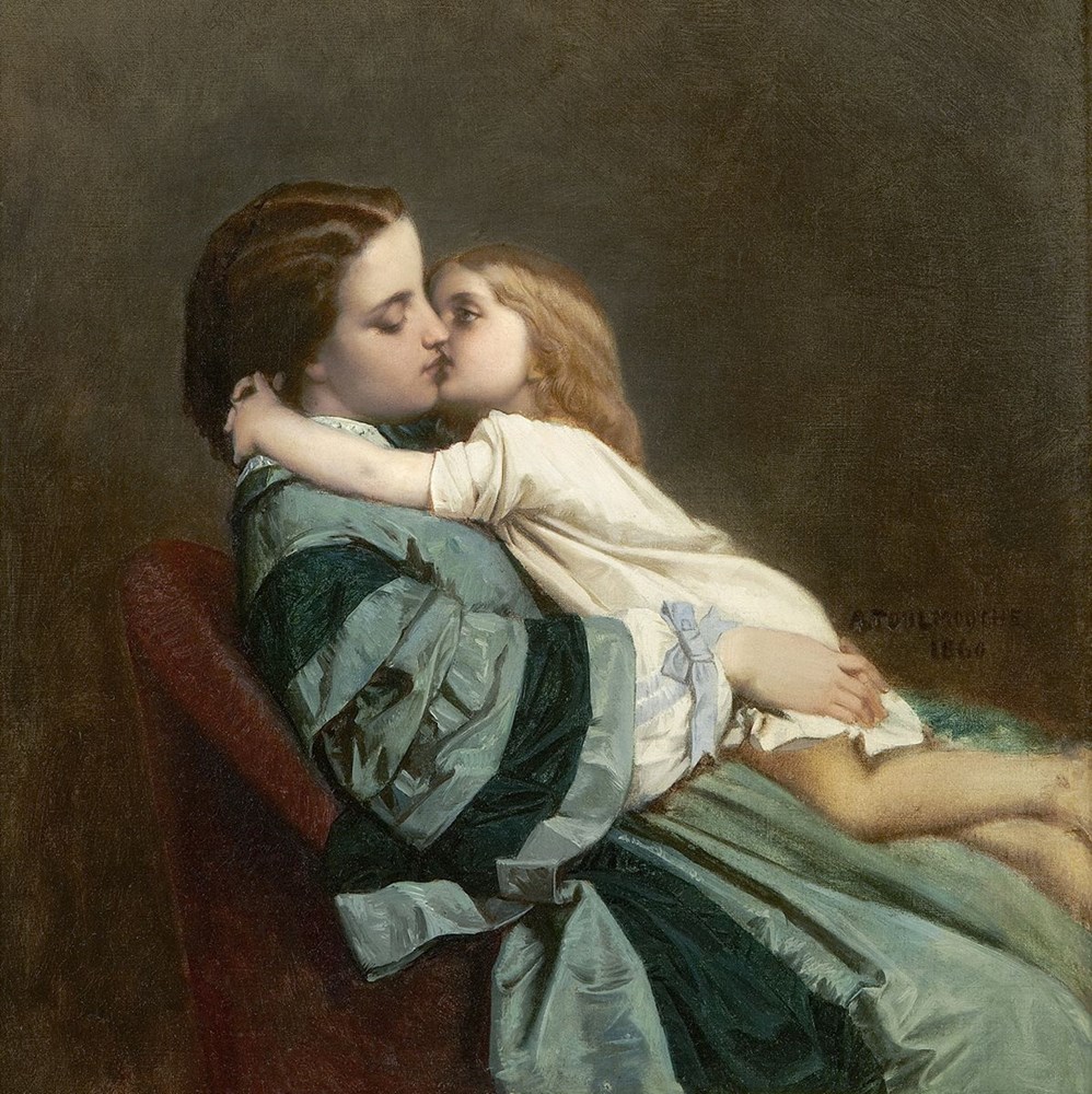 Auguste Toulmouche - Amour maternel