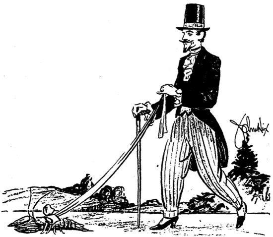 Gérard de Nerval promenant son homard