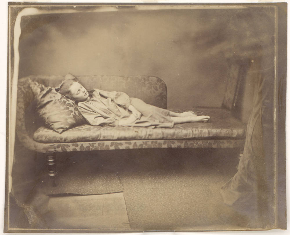Charles Lutwidge Dodgson - Gertrude Chataway, lying on sofa