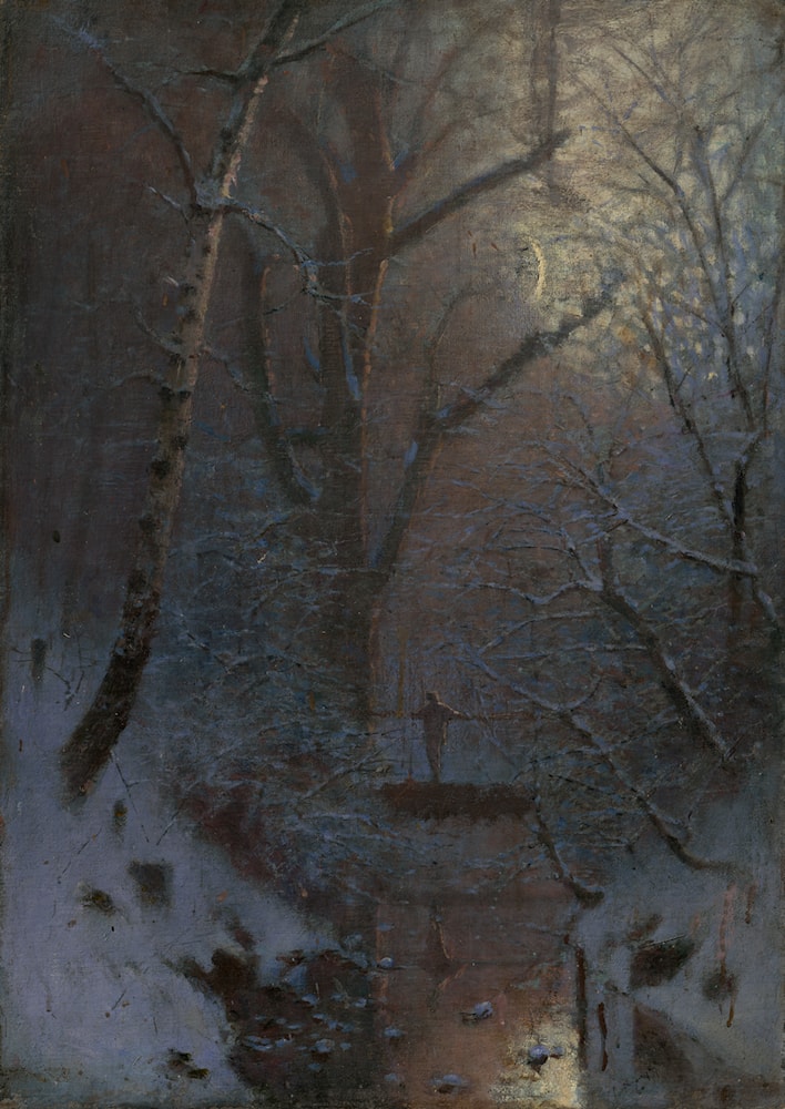 Ladislav Mednyánszky - Winter. Winter Night